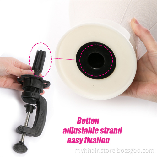 Free Get T Needle Holder Training Mannequin Head Canvas Block Head Display Styling Mannequin Manikin Head Wig Stand